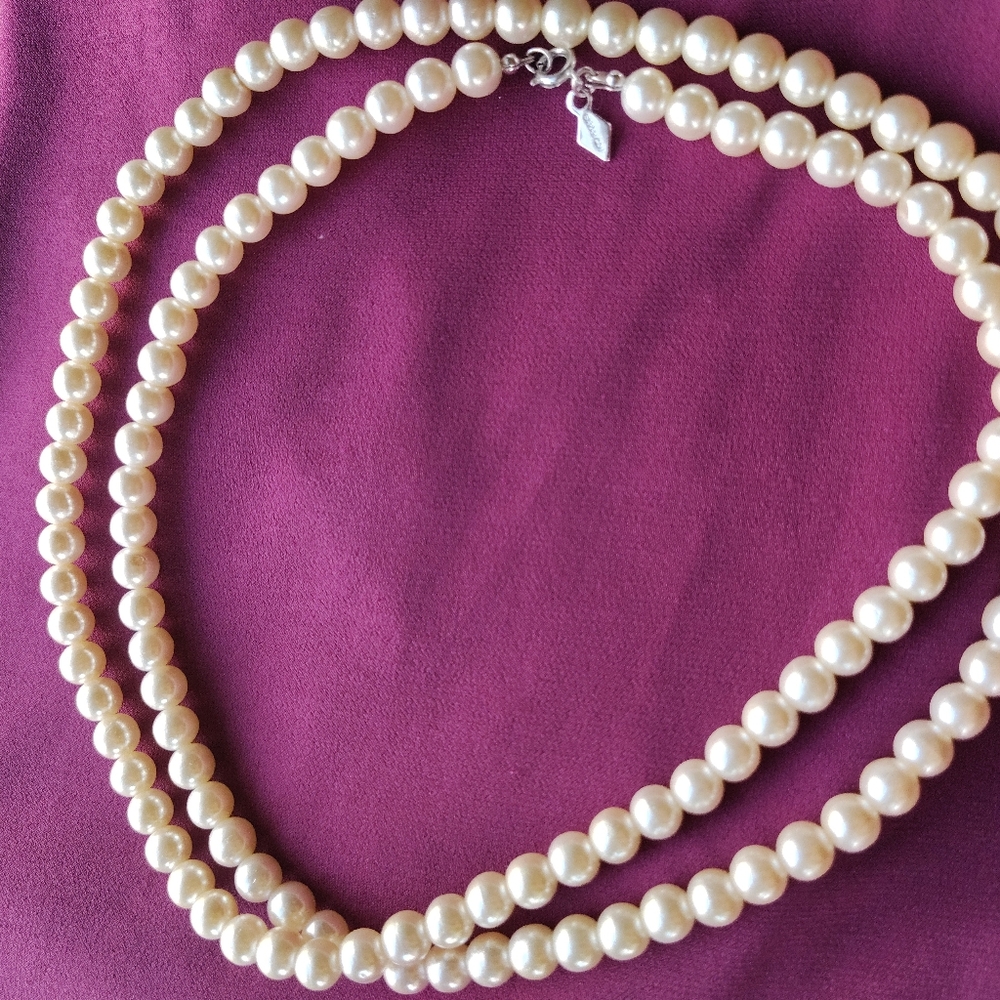 CLOSET CLOSE OUT SALE Princess Length Faux Pearl Necklace